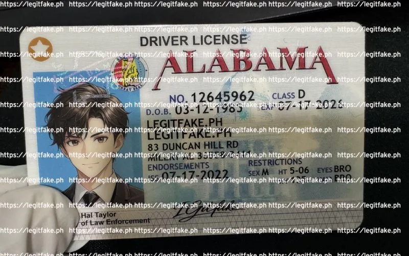 Alabama ID - usa al Fake ID - Image 3