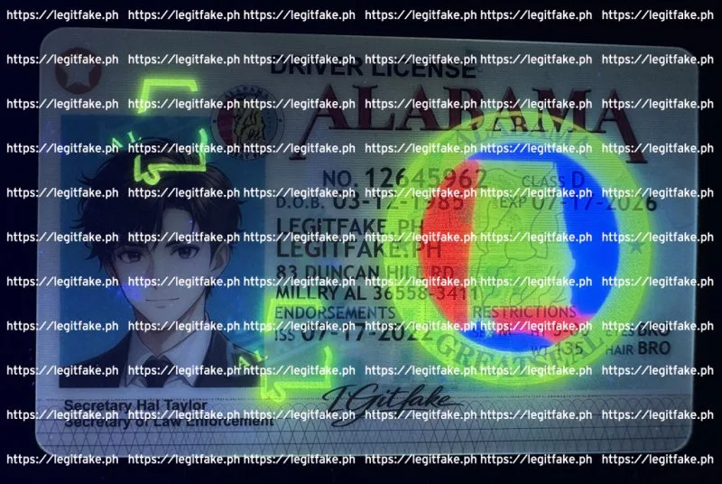 Alabama ID - usa al Fake ID - Image 4