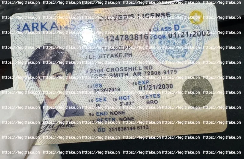 Arkansas ID - usa ar Fake ID - Image 3