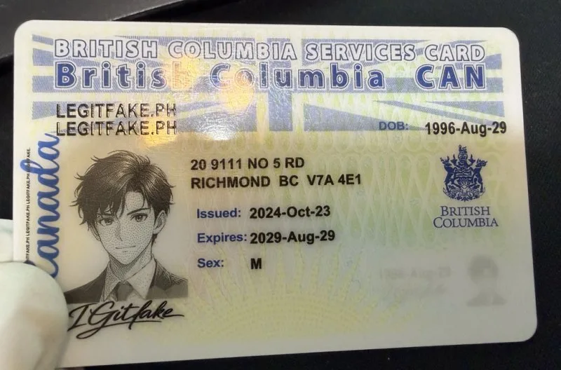 British Columbla (BC-SERVICES CARD) ID - canada bc Fake ID - Image 3