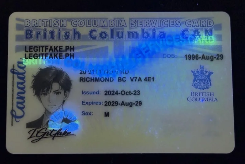 British Columbla (BC-SERVICES CARD) ID - canada bc Fake ID - Image 4