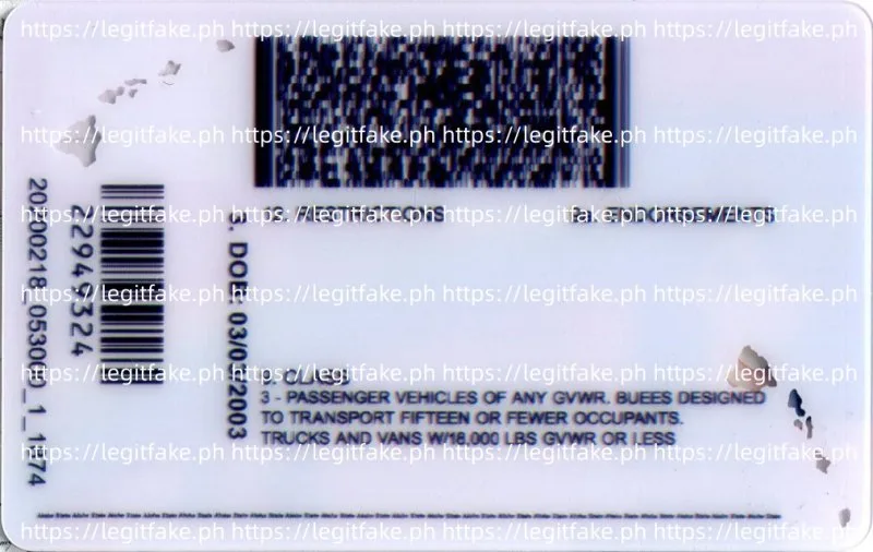 Hawaii ID - usa hi Fake ID - Image 2
