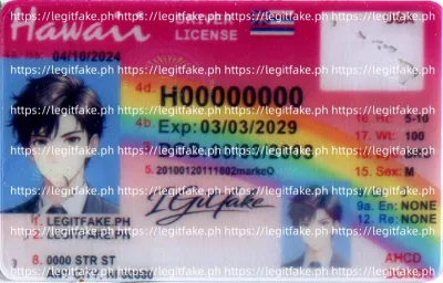 Hawaii ID - usa hi Scannable Fake ID