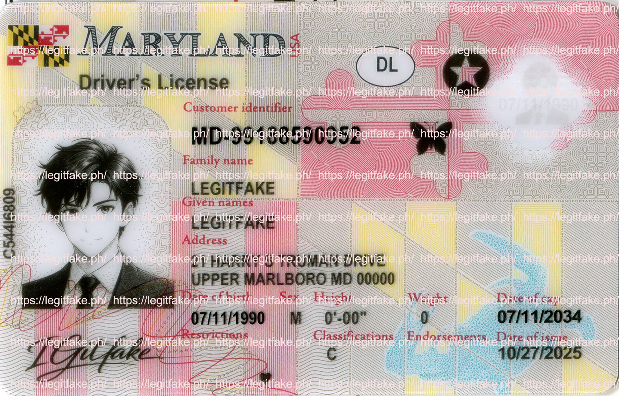Maryland New- October 2, 2025 - usa md Fake ID - Image 3