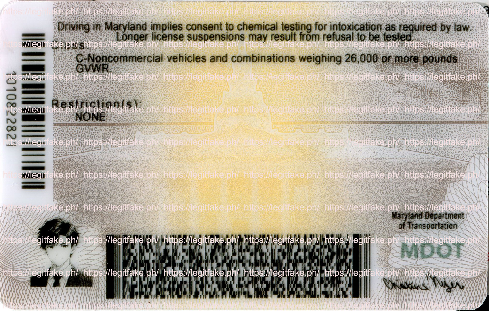 Maryland New- October 2, 2025 - usa md Fake ID - Image 4