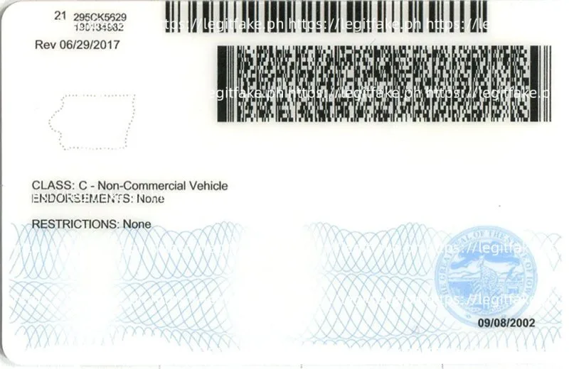 Iowa ID - usa ia Fake ID - Image 2