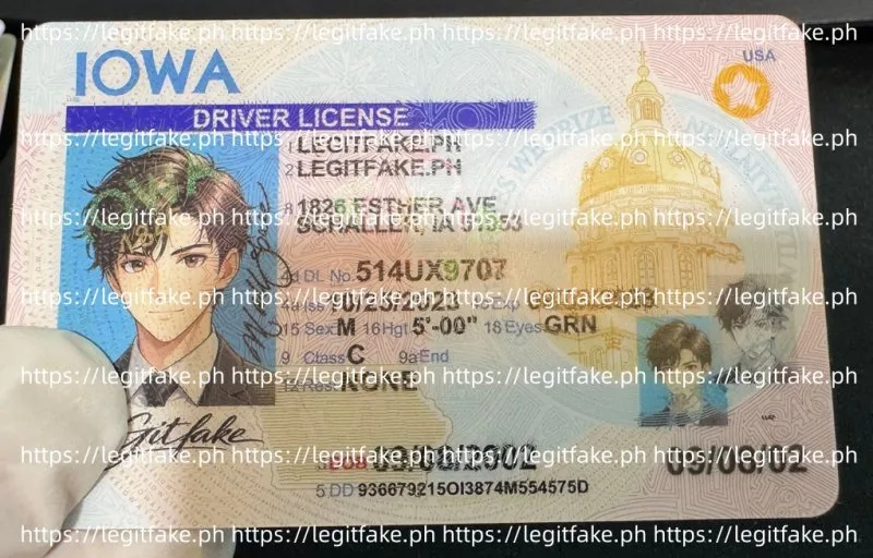 Iowa ID - usa ia Fake ID - Image 3