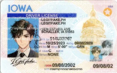 Iowa ID - usa ia Scannable Fake ID