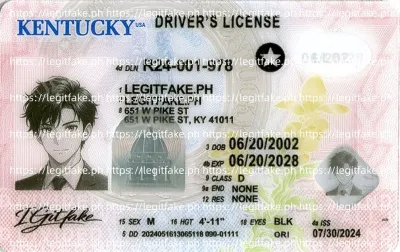 Kentucky ID - usa ky Scannable Fake ID