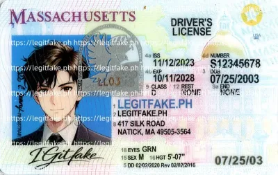 Massachusetts ID - usa ma Scannable Fake ID