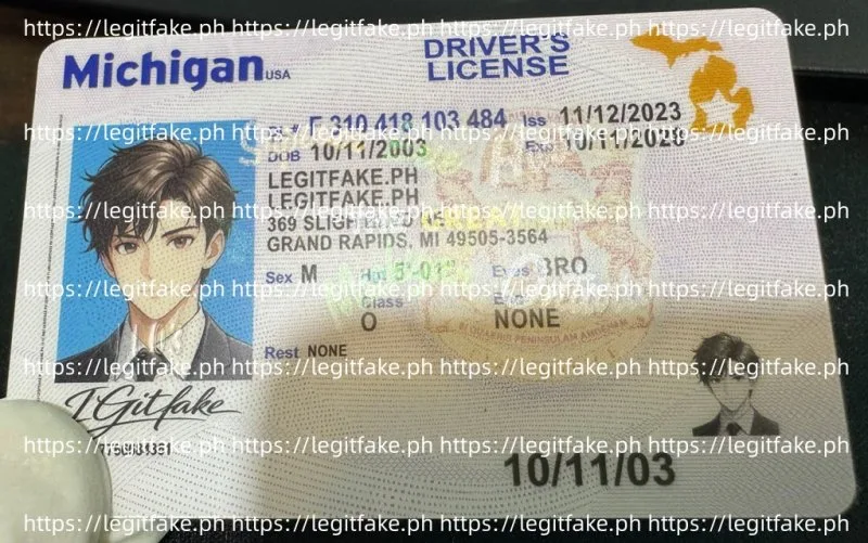 Michigan ID - usa mi Fake ID - Image 3