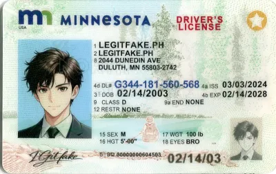 Minnesota ID - usa mn Scannable Fake ID