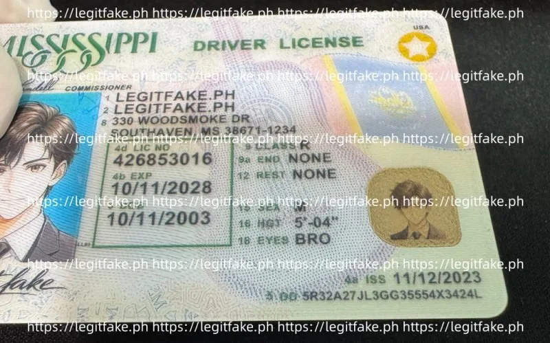 Mississippi ID - usa ms Fake ID - Image 3
