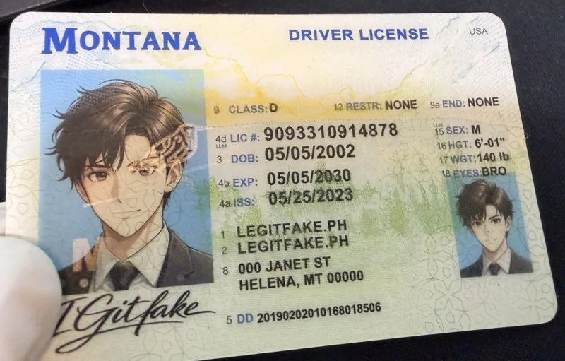 Montana ID - usa mt Fake ID - Image 3