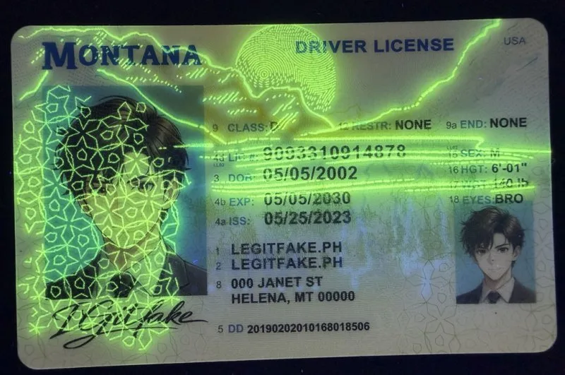 Montana ID - usa mt Fake ID - Image 4