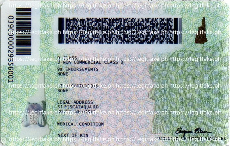 New Hampshire ID - usa nh Fake ID - Image 3