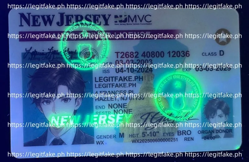 New Jersey ID - usa nj Fake ID - Image 3