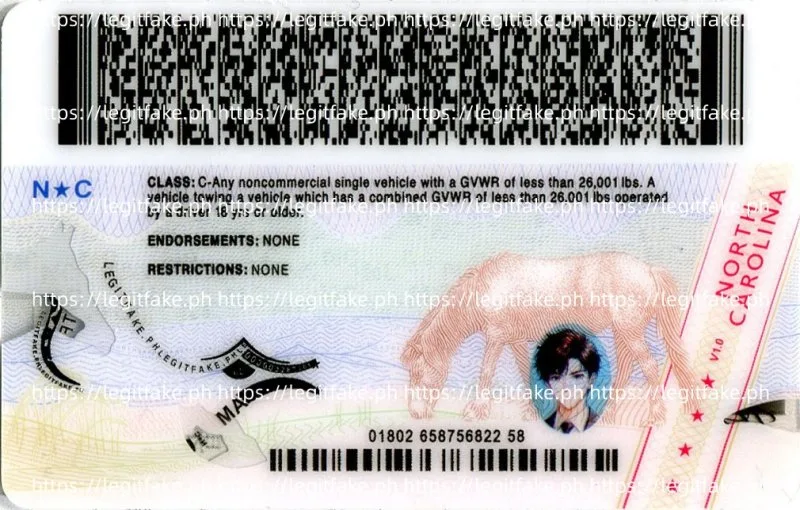 North Carolina ID - usa nc Fake ID - Image 2