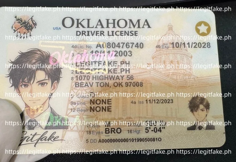 Oklahoma ID - usa ok Fake ID - Image 3