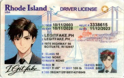 Rhode Island ID - usa ri Scannable Fake ID