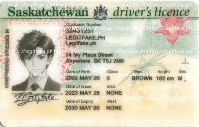Saskatchewan ID - canada sk Scannable Fake ID