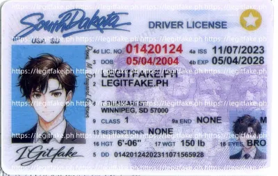 South Dakota ID - usa sd Scannable Fake ID