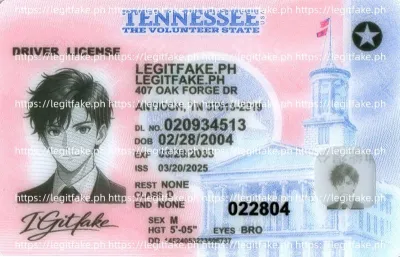 Tennessee ID - usa tn Scannable Fake ID