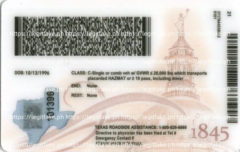 Texas (2025) ID - usa tx Fake ID - Image 2