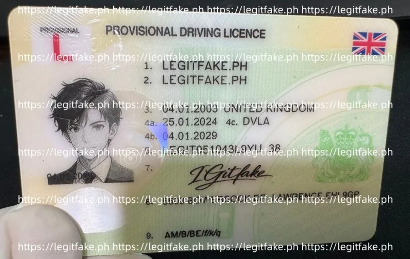 UK (PROVISIONAL) ID - uk eng Fake ID - Image 3
