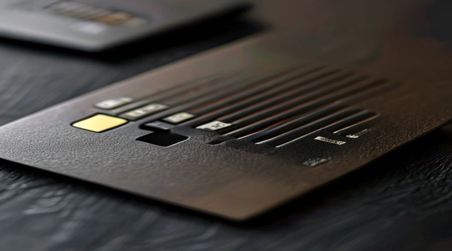 Magnetic stripe on the back of a government ID card